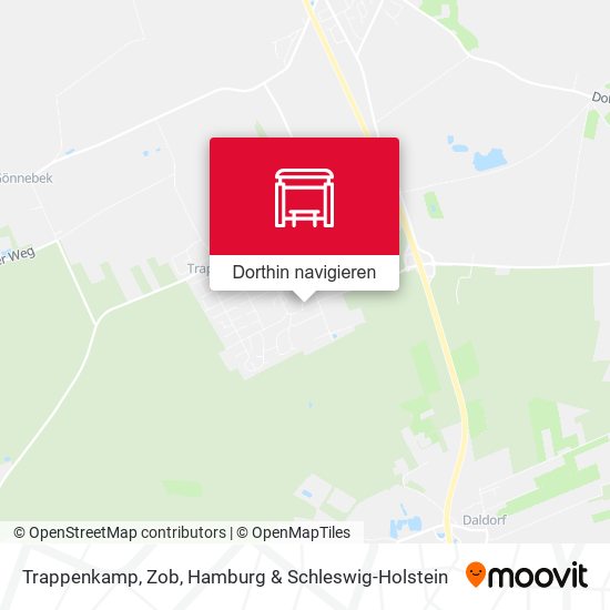 Trappenkamp, Zob Karte