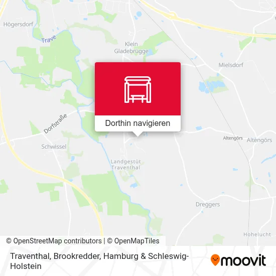 Traventhal, Brookredder Karte