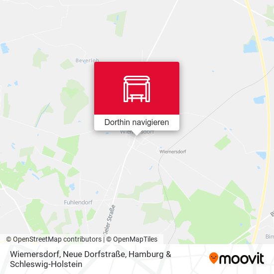 Wiemersdorf, Neue Dorfstraße Karte