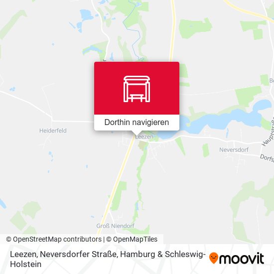 Leezen, Neversdorfer Straße Karte