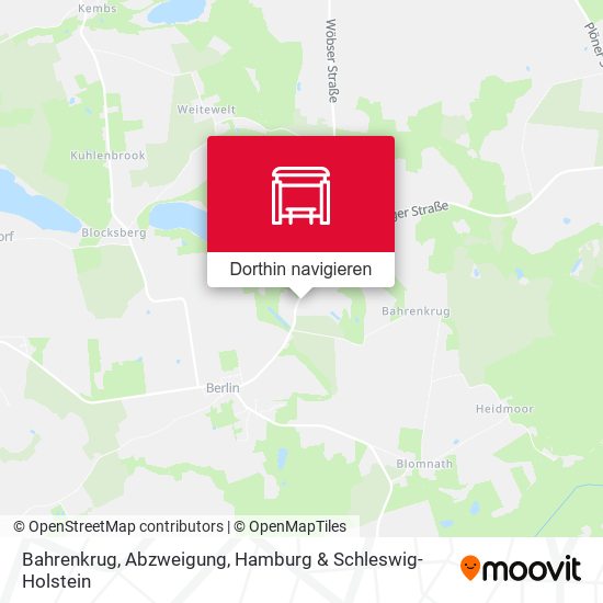 Bahrenkrug, Abzweigung Karte