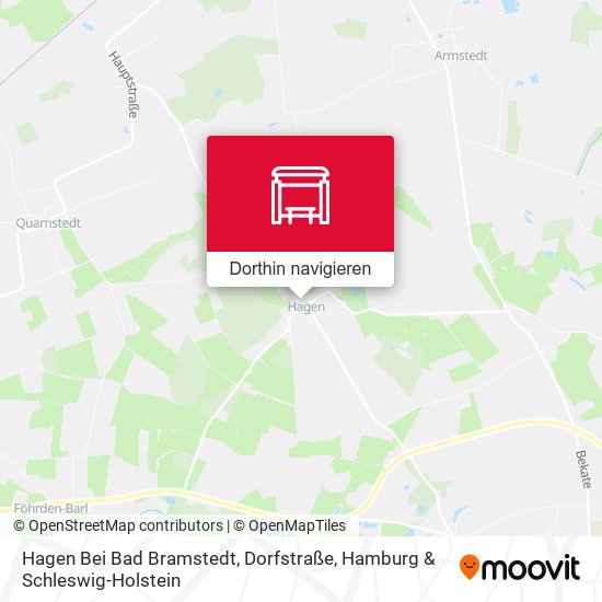 Hagen Bei Bad Bramstedt, Dorfstraße Karte