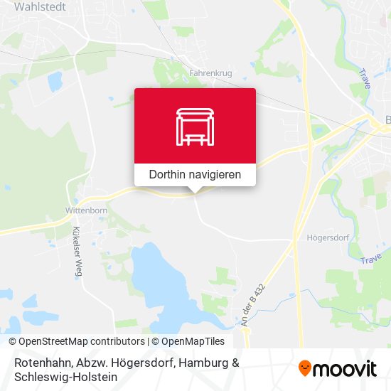 Rotenhahn, Abzw. Högersdorf Karte