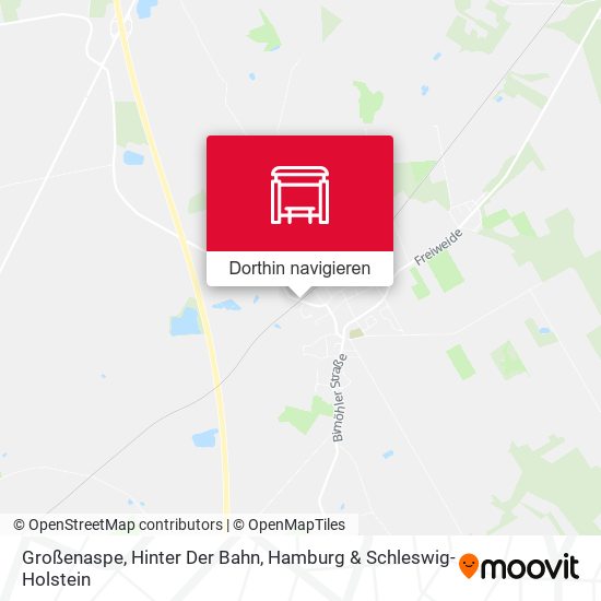 Großenaspe, Hinter Der Bahn Karte