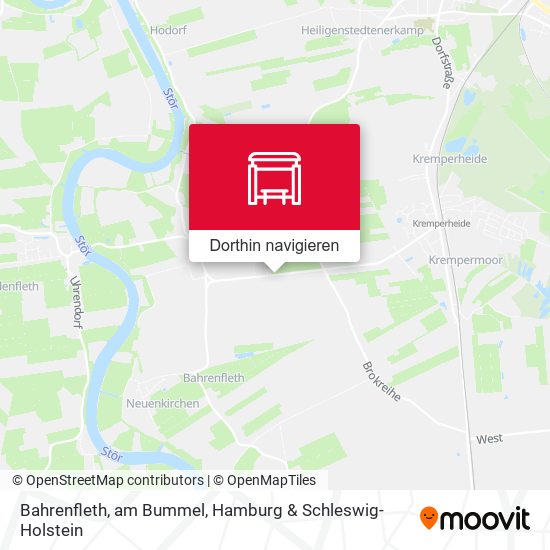 Bahrenfleth, am Bummel Karte