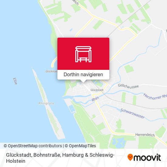 Glückstadt, Bohnstraße Karte