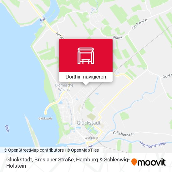 Glückstadt, Breslauer Straße Karte