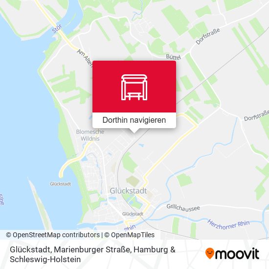 Glückstadt, Marienburger Straße Karte