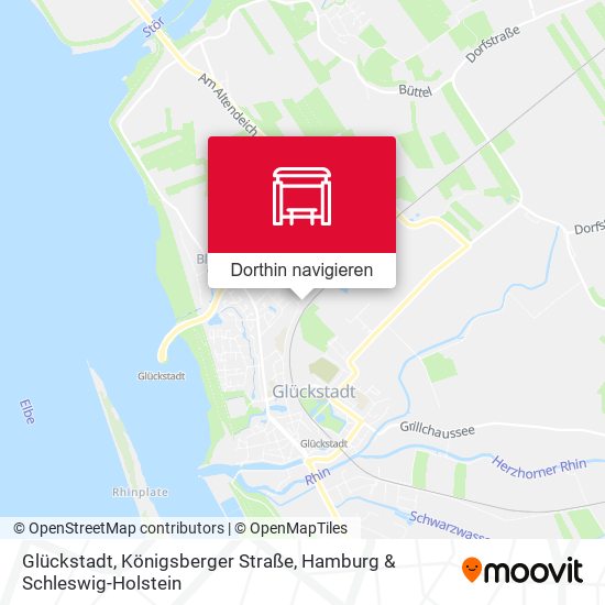 Glückstadt, Königsberger Straße Karte