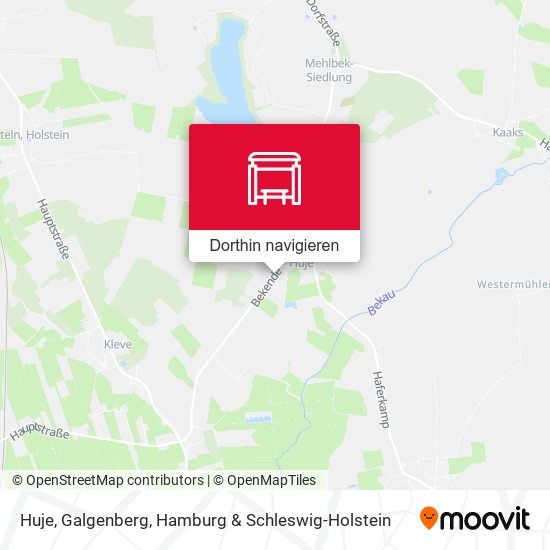 Huje, Galgenberg Karte