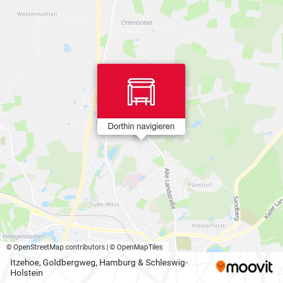 Itzehoe, Goldbergweg Karte