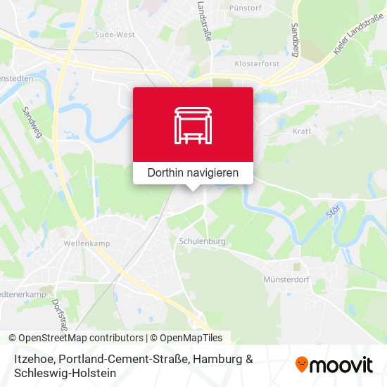 Itzehoe, Portland-Cement-Straße Karte