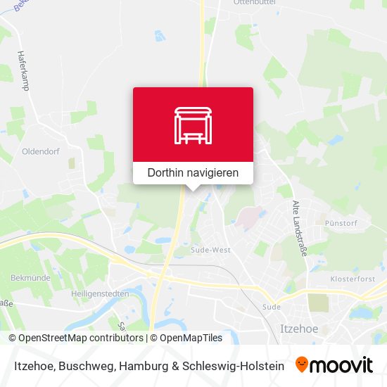 Itzehoe, Buschweg Karte