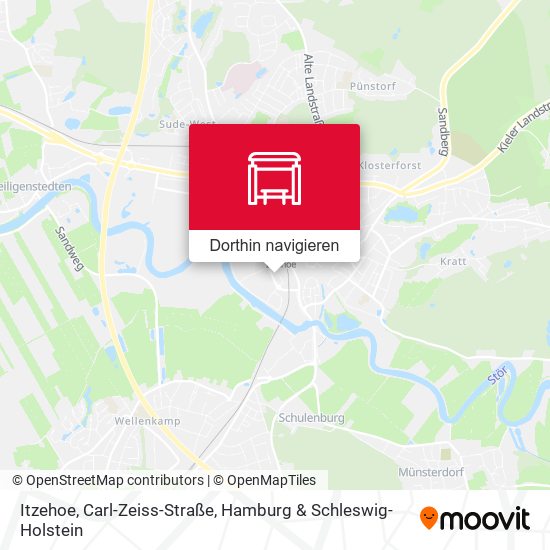 Itzehoe, Carl-Zeiss-Straße Karte