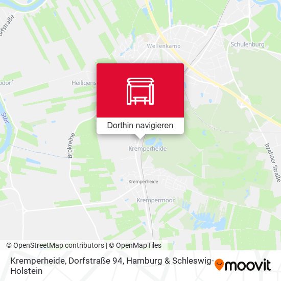 Kremperheide, Dorfstraße 94 Karte