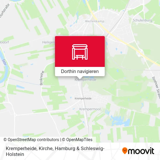 Kremperheide, Kirche Karte