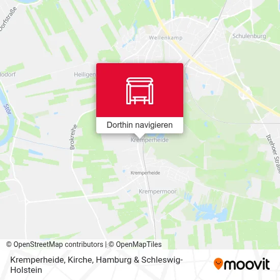 Kremperheide, Kirche Karte