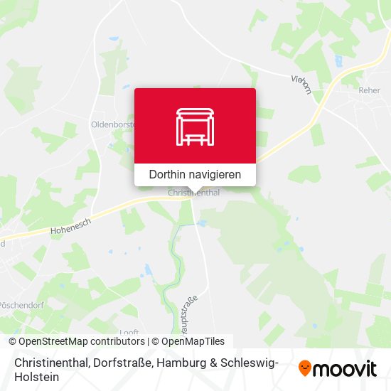 Christinenthal, Dorfstraße Karte