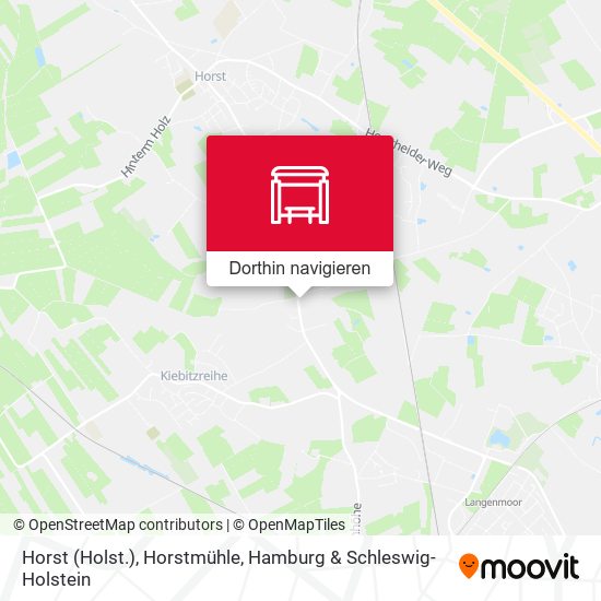 Horst (Holst.), Horstmühle Karte