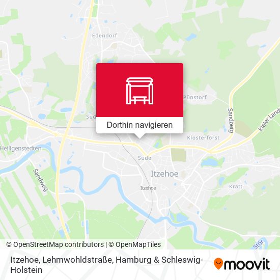 Itzehoe, Lehmwohldstraße Karte