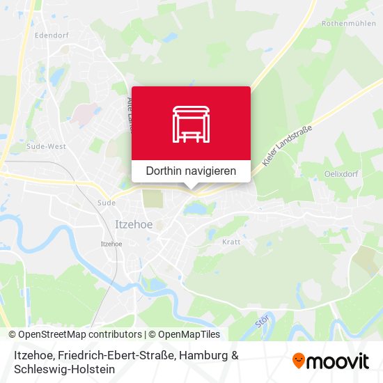 Itzehoe, Friedrich-Ebert-Straße Karte