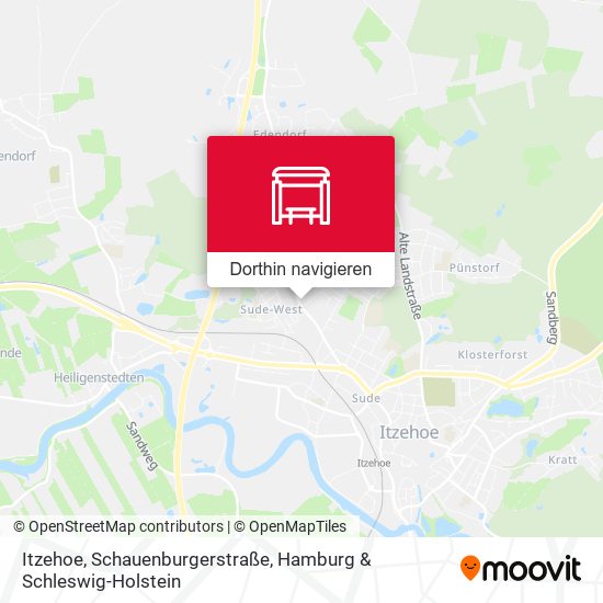 Itzehoe, Schauenburgerstraße Karte