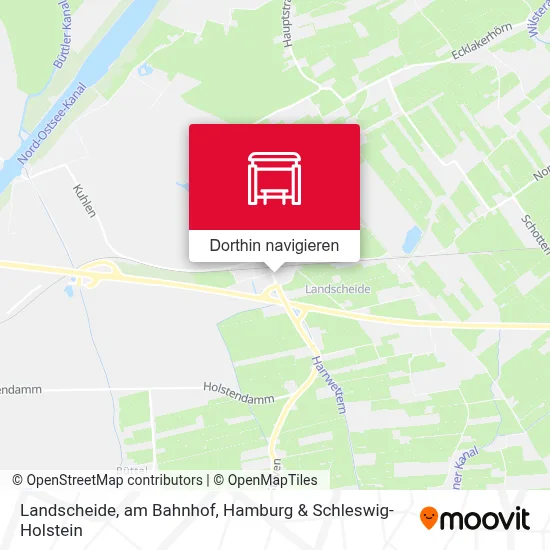 Landscheide, am Bahnhof Karte