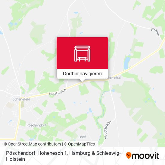 Pöschendorf, Hohenesch 1 Karte