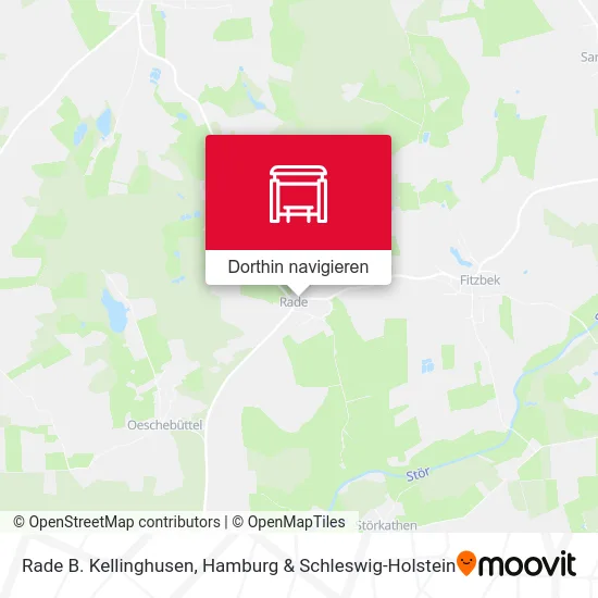 Rade B. Kellinghusen Karte