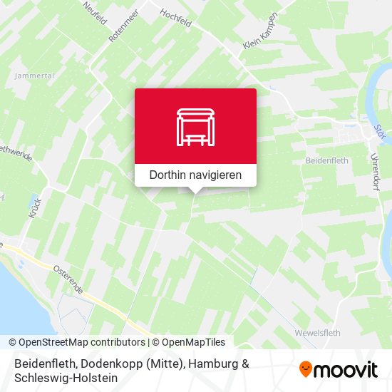Beidenfleth, Dodenkopp (Mitte) Karte