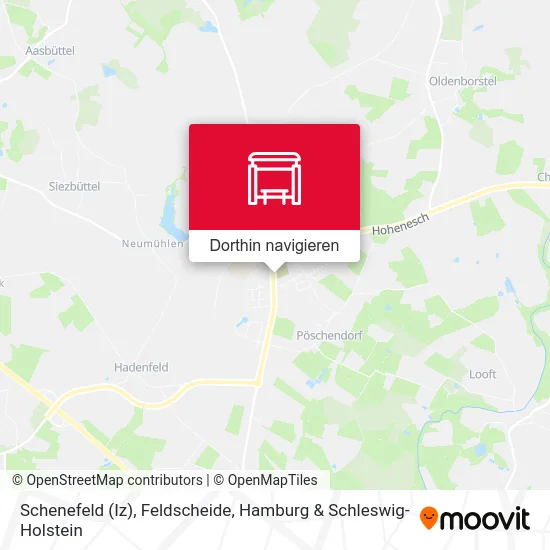 Schenefeld (Iz), Feldscheide Karte