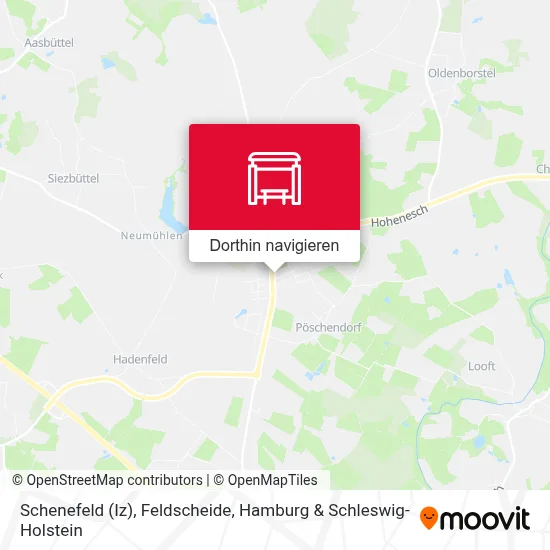 Schenefeld (Iz), Feldscheide Karte