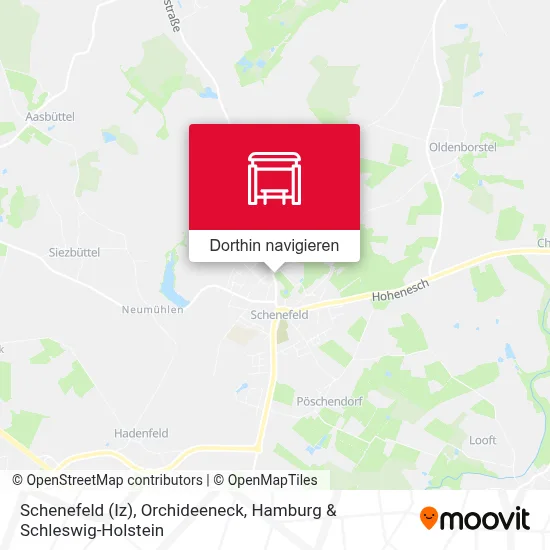 Schenefeld (Iz), Orchideeneck Karte