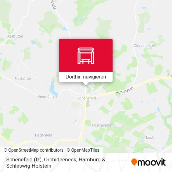 Schenefeld (Iz), Orchideeneck Karte