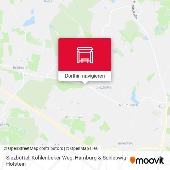 Siezbüttel, Kohlenbeker Weg Karte