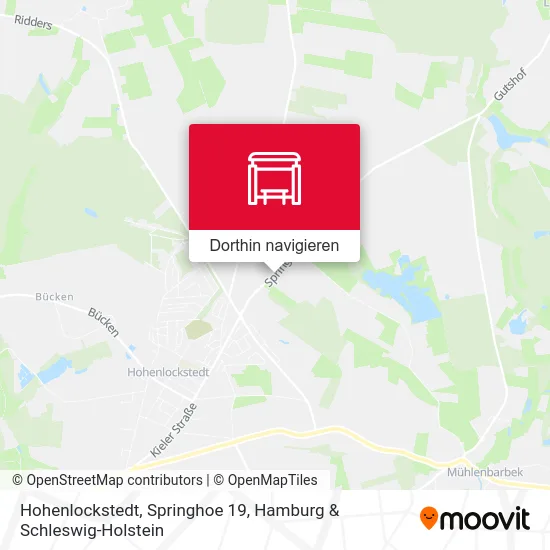 Hohenlockstedt, Springhoe 19 Karte