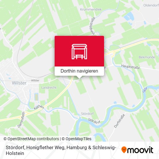 Stördorf, Honigflether Weg Karte