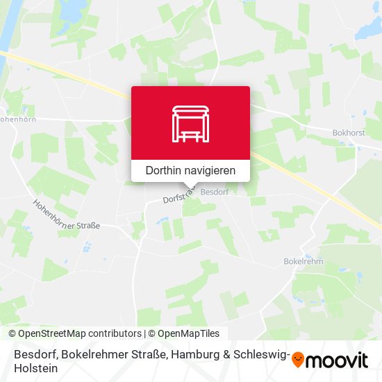 Besdorf, Bokelrehmer Straße Karte