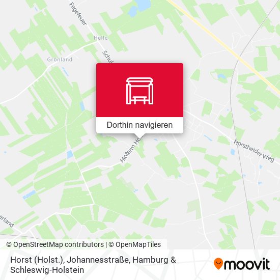 Horst (Holst.), Johannesstraße Karte
