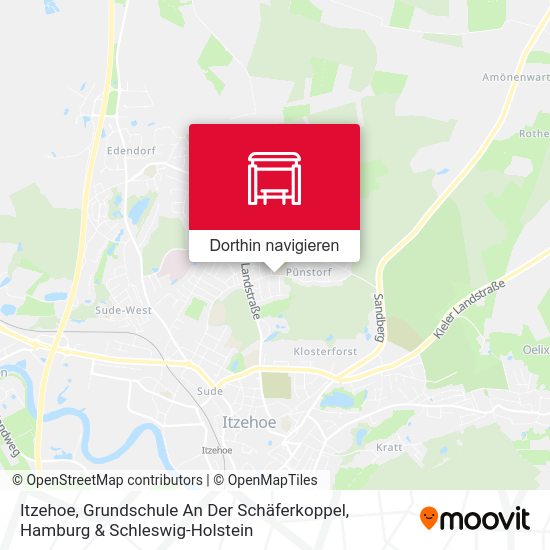 Itzehoe, Grundschule An Der Schäferkoppel Karte