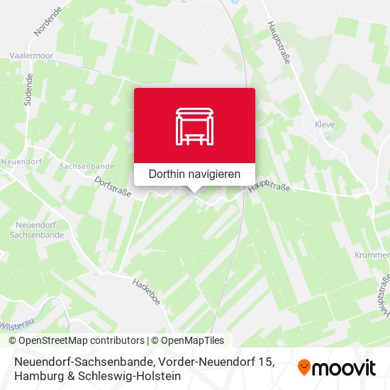 Neuendorf-Sachsenbande, Vorder-Neuendorf 15 Karte