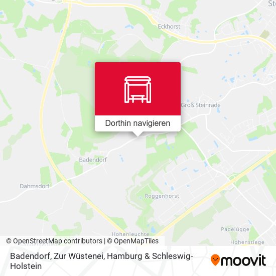 Badendorf, Zur Wüstenei Karte