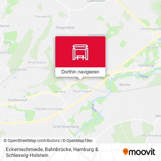 Eckernschmiede, Bahnbrücke Karte