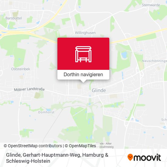 Glinde, Gerhart-Hauptmann-Weg Karte