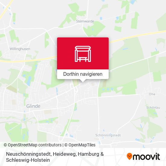 Neuschönningstedt, Heideweg Karte