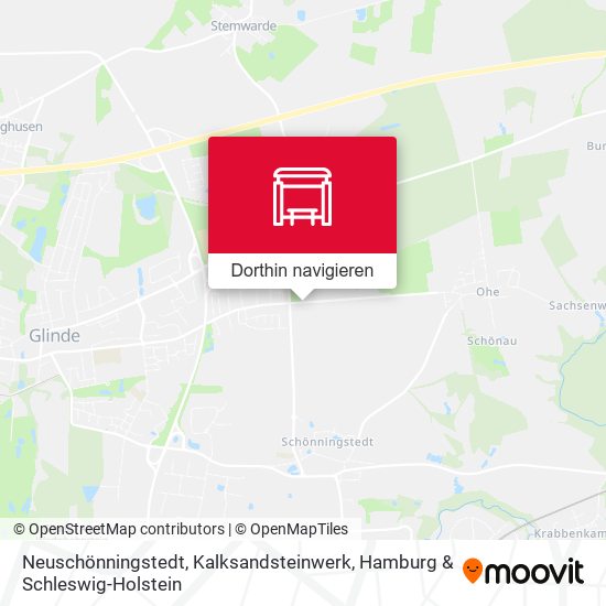 Neuschönningstedt, Kalksandsteinwerk Karte