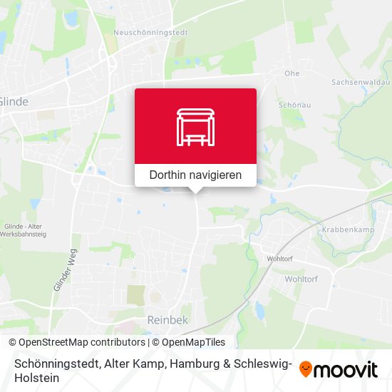 Schönningstedt, Alter Kamp Karte