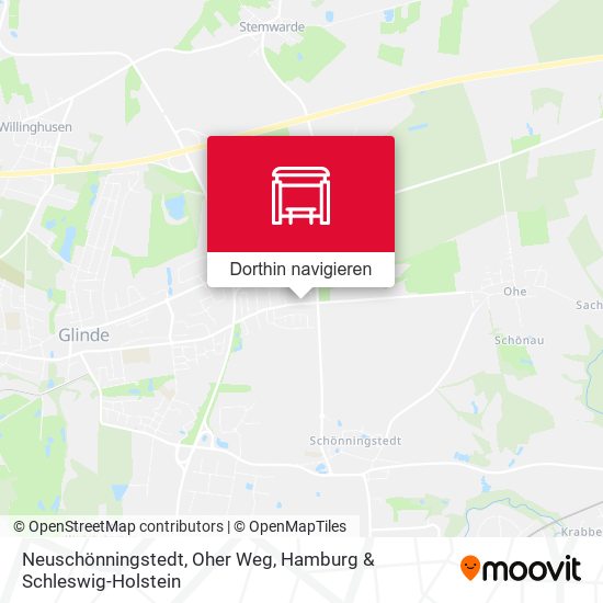 Neuschönningstedt, Oher Weg Karte