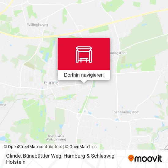 Glinde, Bünebüttler Weg Karte