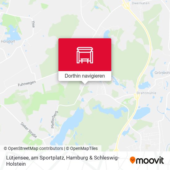 Lütjensee, am Sportplatz Karte